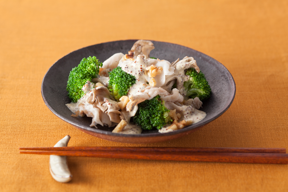 豚肉とブロッコリーのマヨマスタード炒め